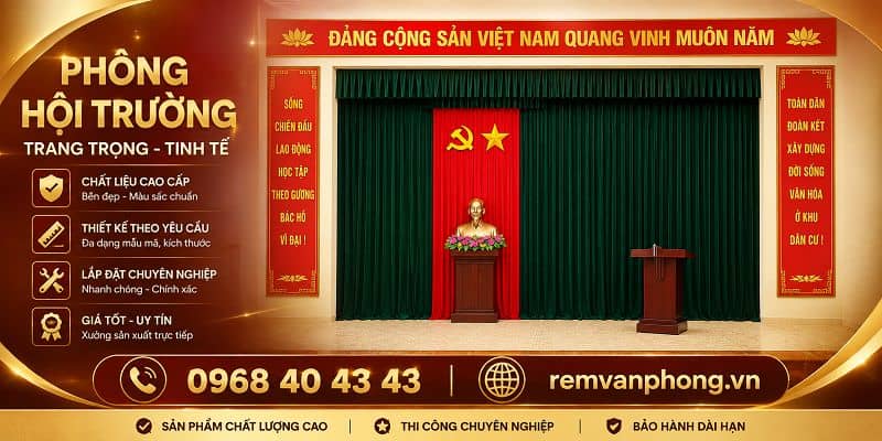 Phông nhung sân khấu hội trường